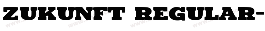 Zukunft Regular字体转换